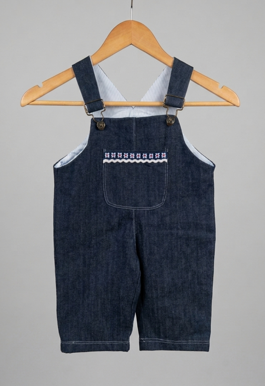 Jardinera Jeans / Aplicación de Cinta