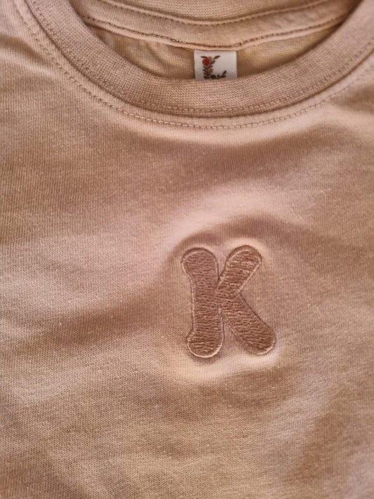 Polera Manga Corta K, Canela