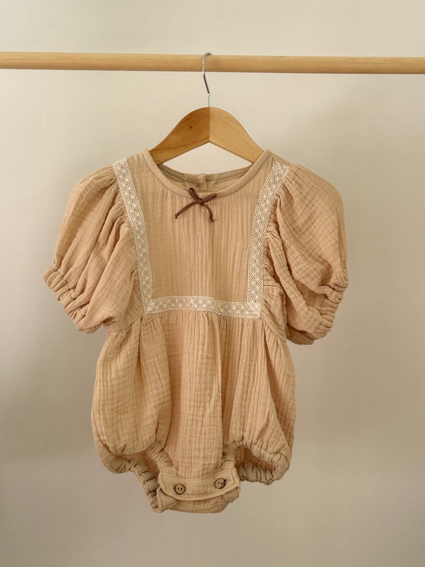 Bombacho manga corta muselina barquillo