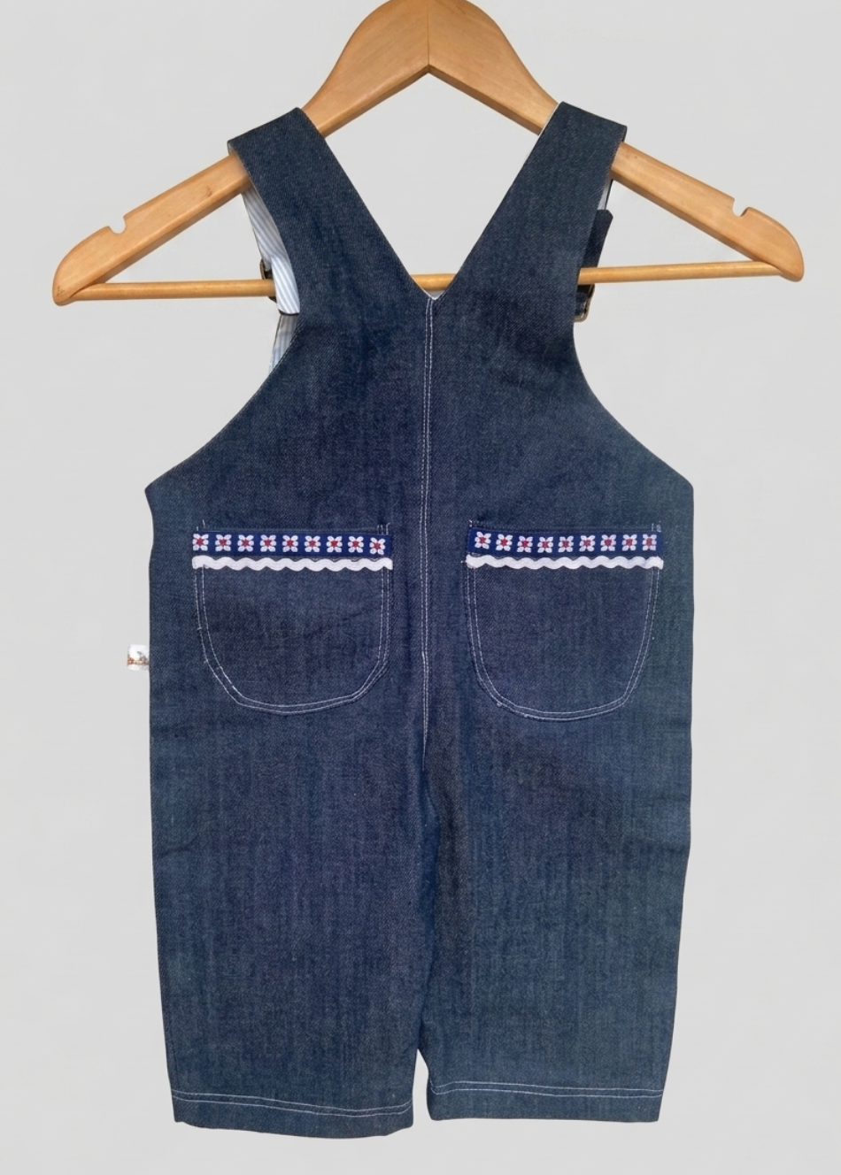 Jardinera Jeans / Aplicación de Cinta