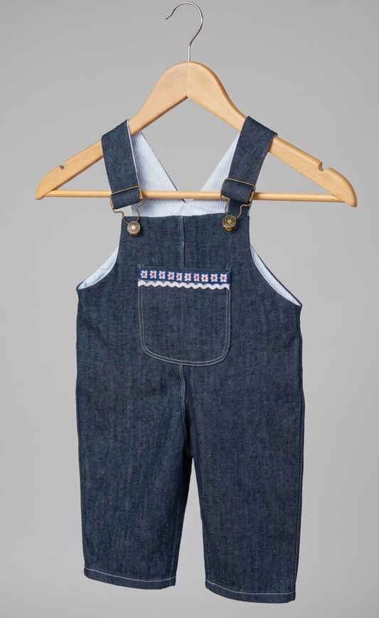 Jardinera Jeans / Aplicación de Cinta