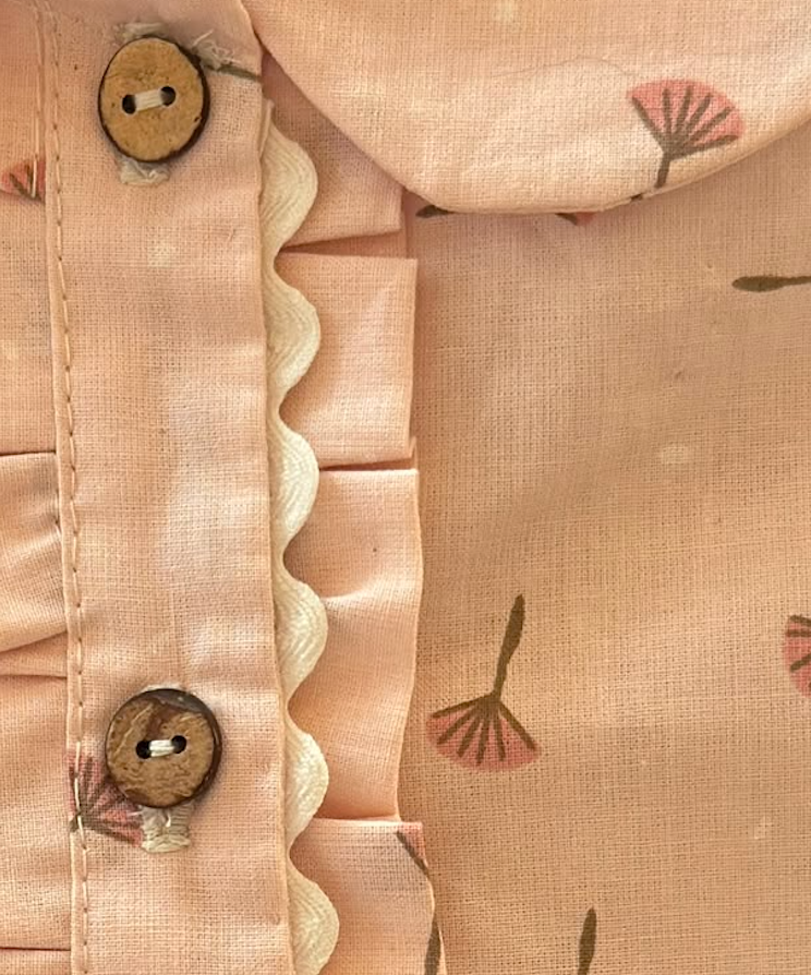 Blusa Niña Manga Corta Palo de Rosa