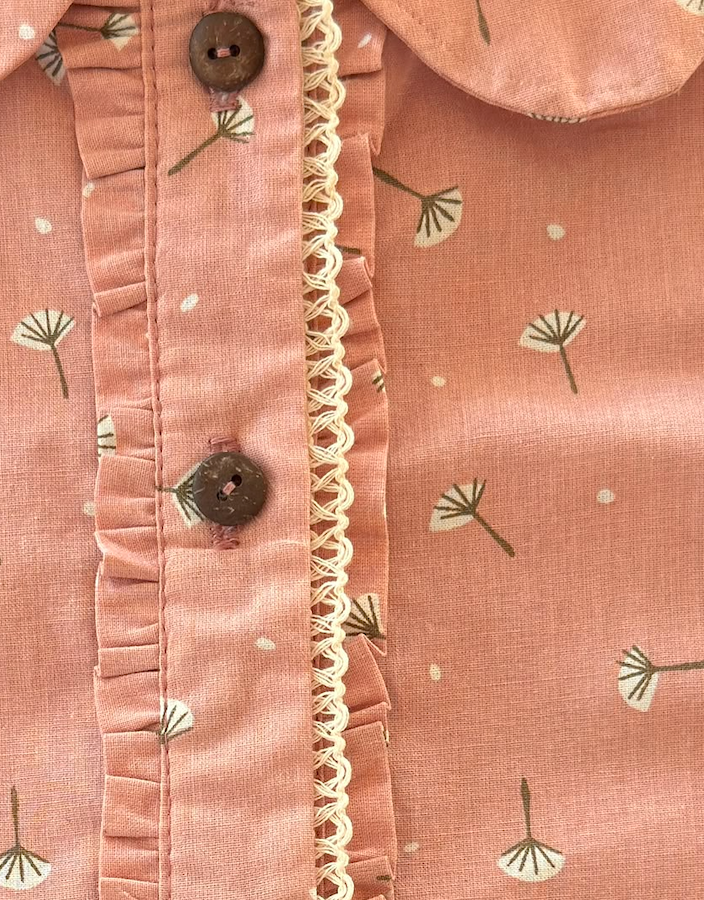 Blusa Niña Manga Corta Rosada