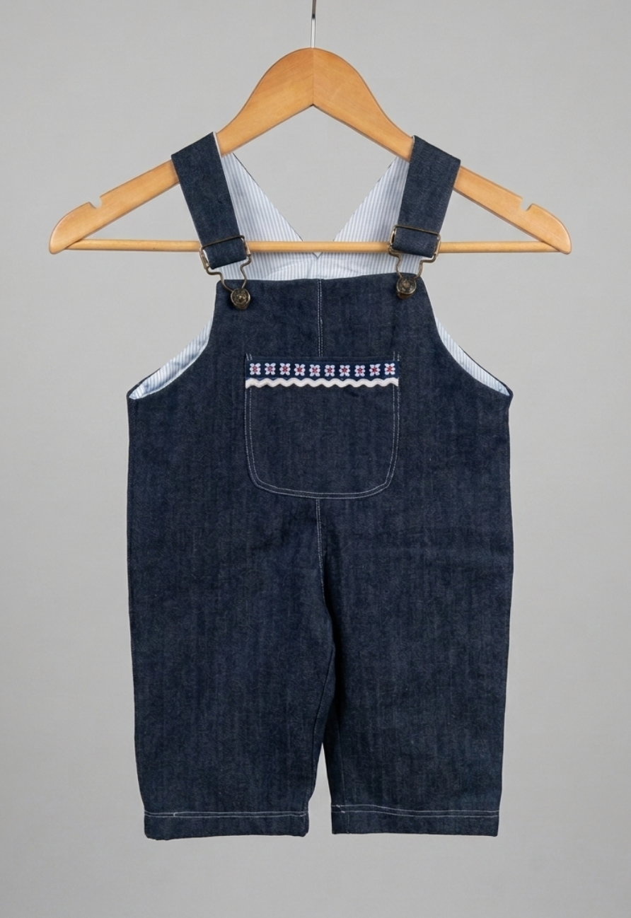 Jardinera Jeans / Aplicación de Cinta
