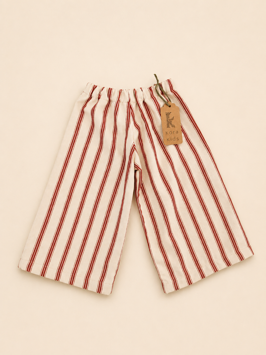 Pantalón Parche Rayas Rojas