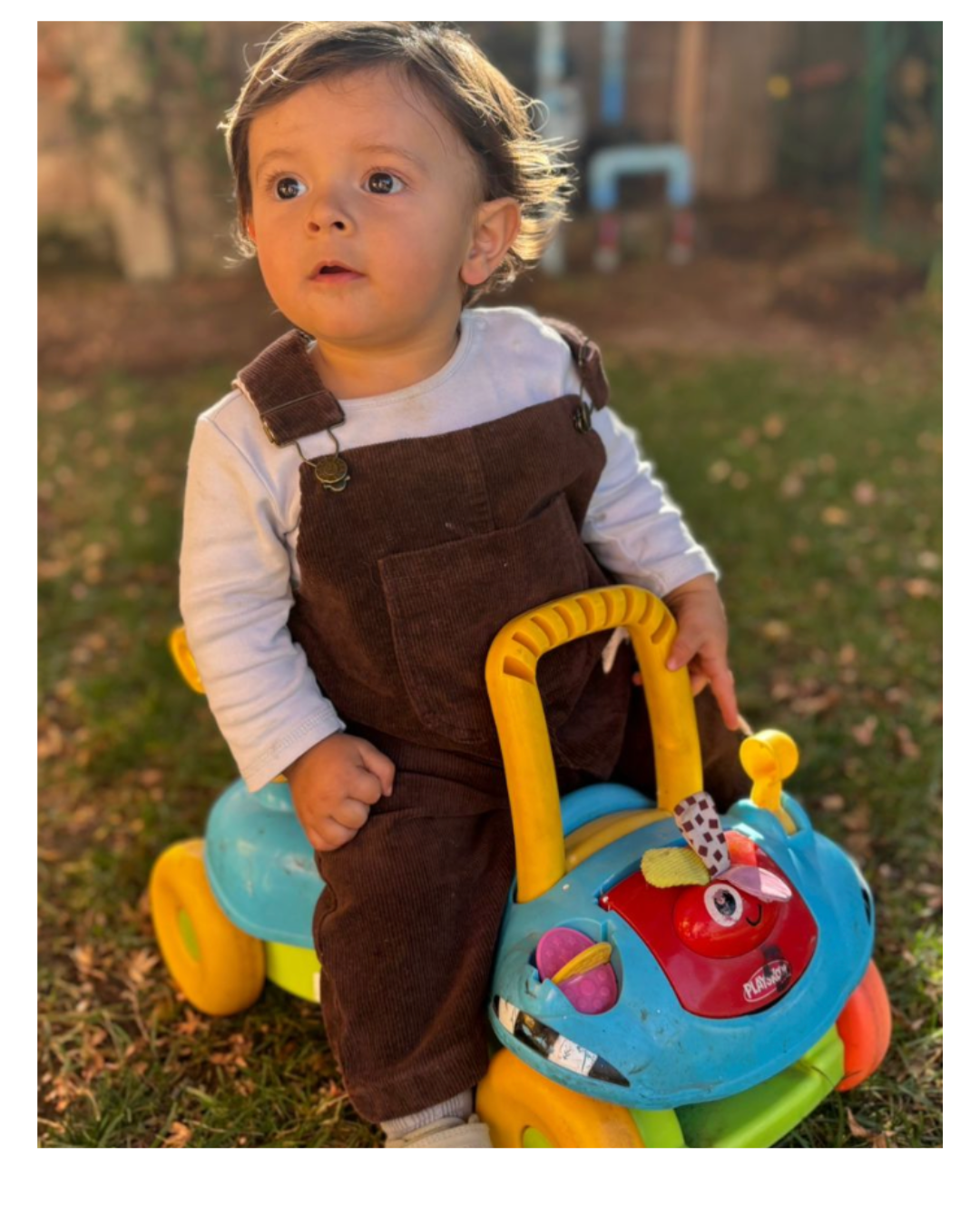 Jardinera cotelé café oscuro,  tallas desde los 6 a 24 meses| Kora Kids