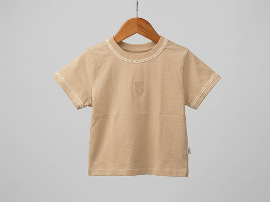 Polera   Canela /  Bolillo Beige