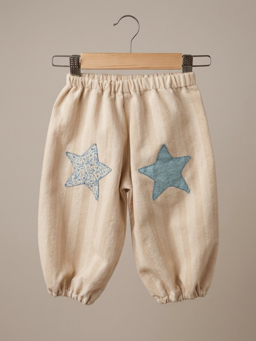 Pantalón Bombacho PLAYA, Estrellas Celestes