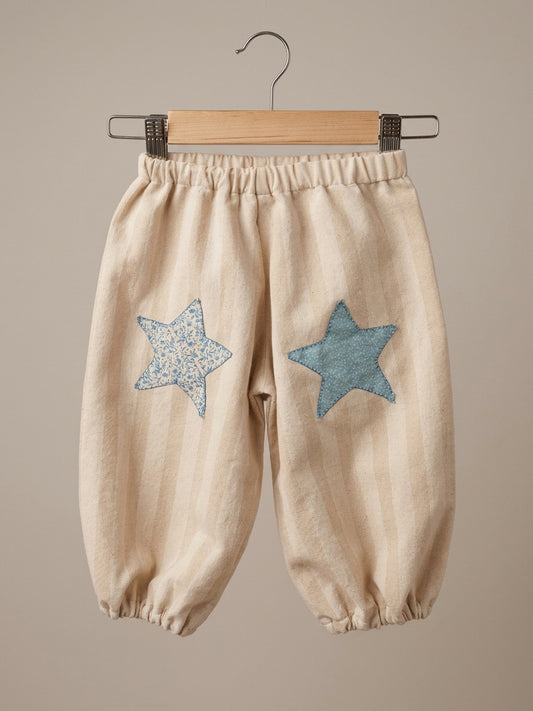 Pantalón Bombacho PLAYA, Estrellas Celestes