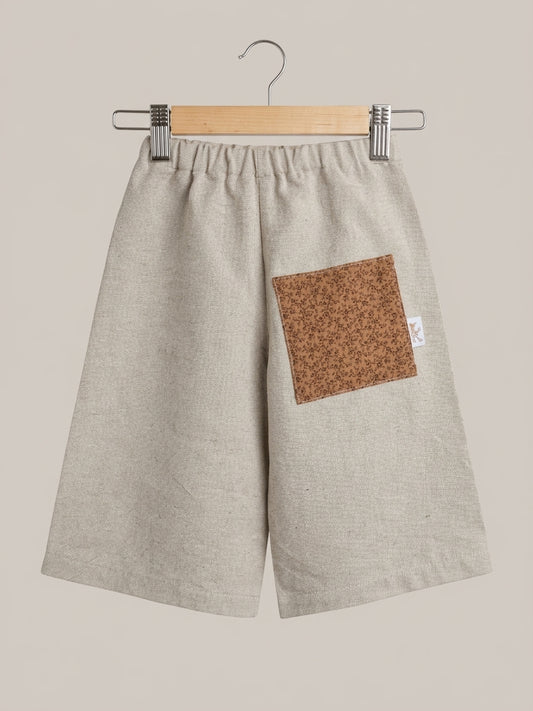 Pantalón Parche Beige