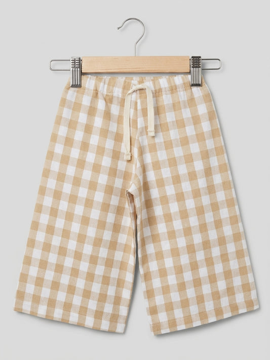 Pantalón Ancho Cuadros ZIGZAG/ Azul