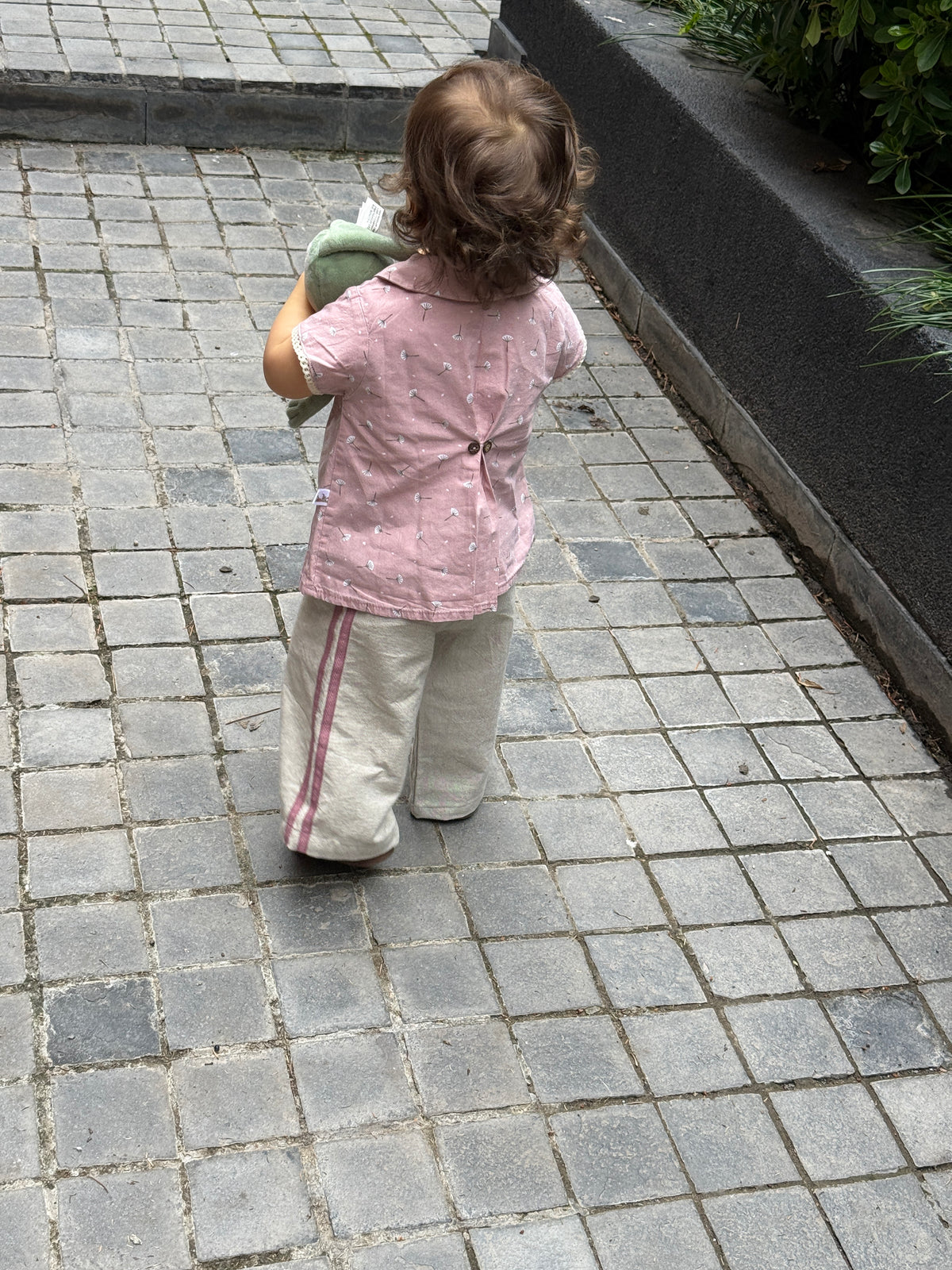 Blusa Niña Manga Corta Rosada