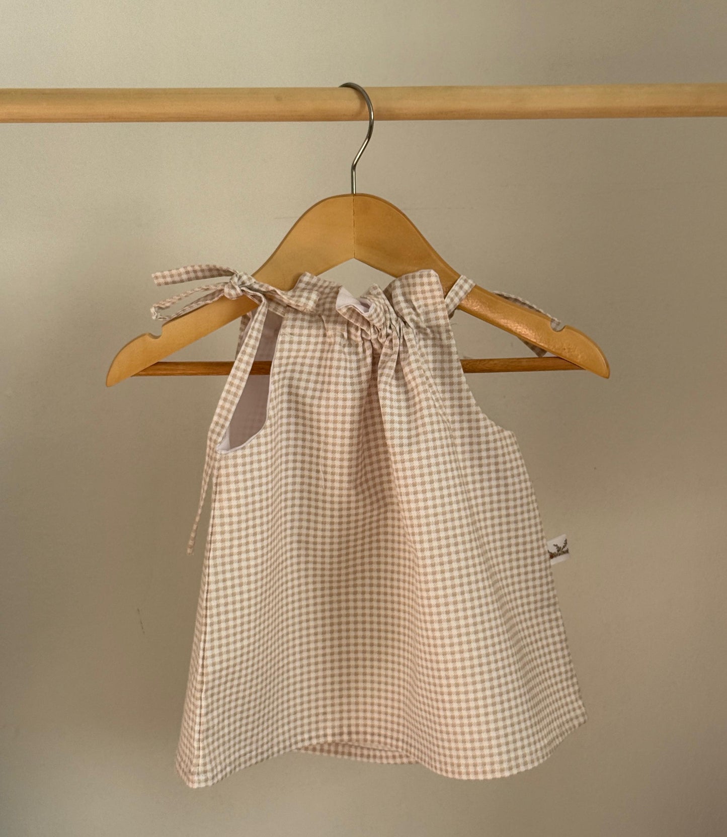 Blusita pabilo vichy beige