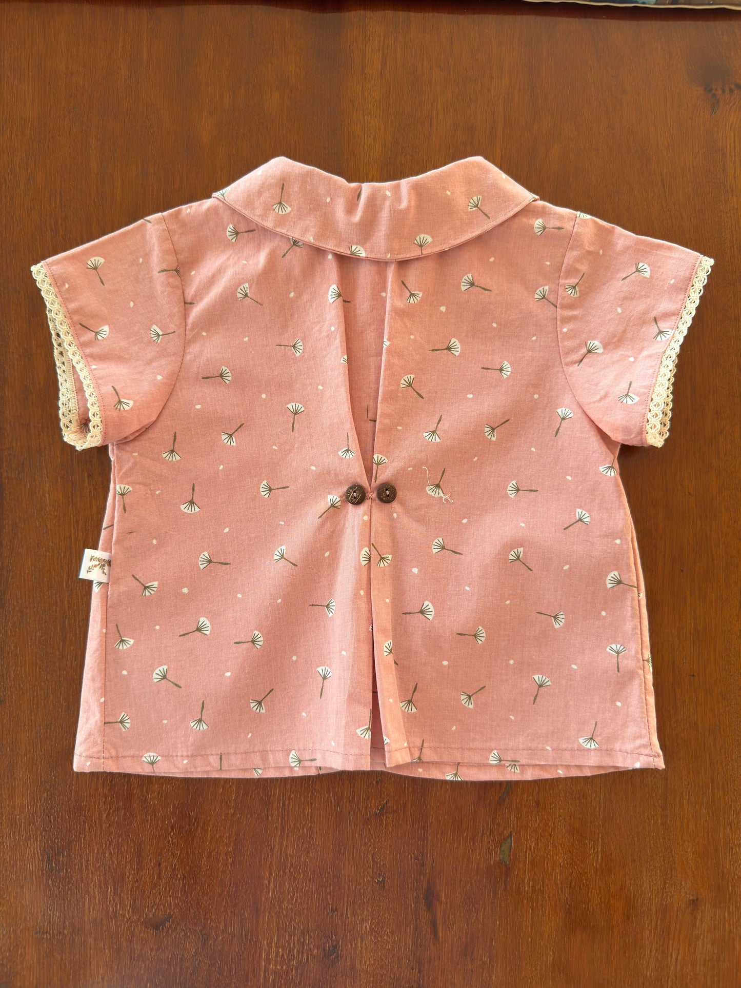 Blusa Niña Manga Corta Rosada