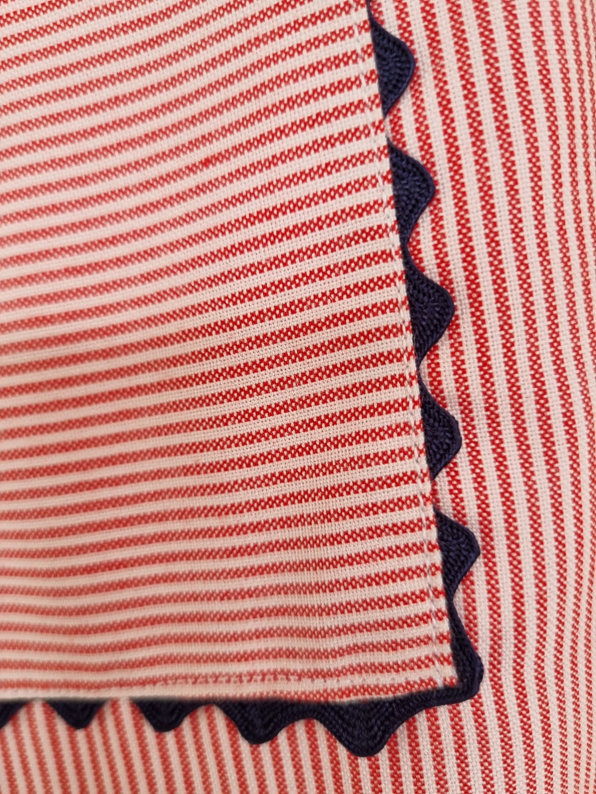 Pnatalón Ancho ZigZAg Rayas Rojo/Blanco
