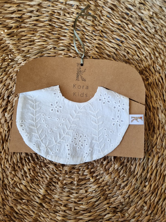 Babero María broderie blanco