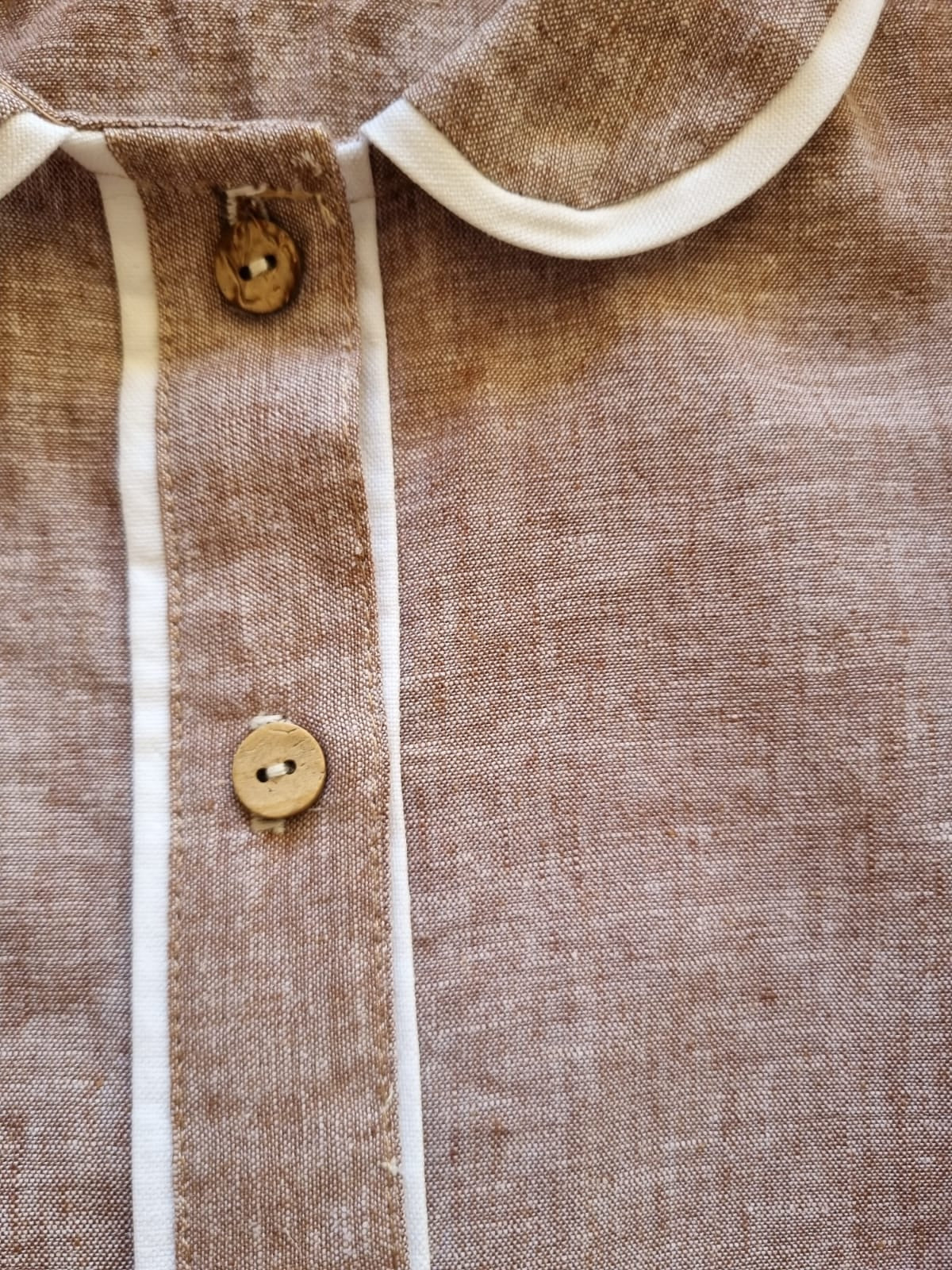 Blusa Josefa Chocolate Vivo Blanco