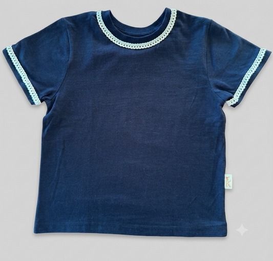 Poleras Básicas Bolillo Azul Marino